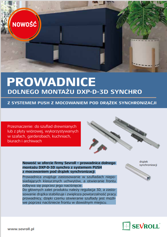 Ulotka prowadnice dolnego montażu DXP-D-3D SYNCHRO