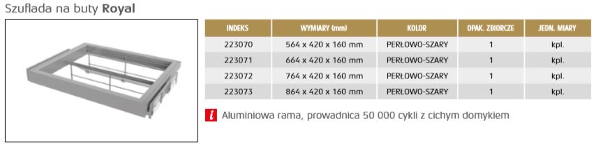 Szuflada na buty