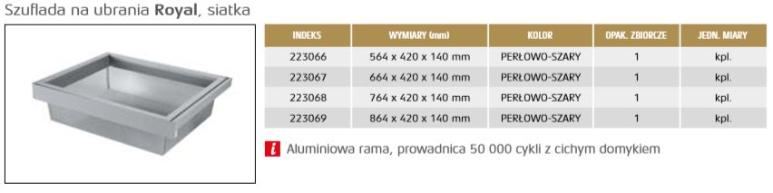 Szuflada na ubrania